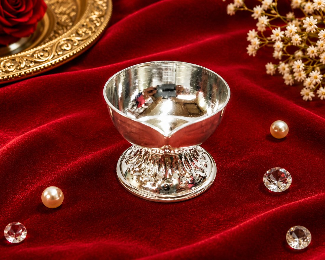 Silver Stand Chirag Diya
