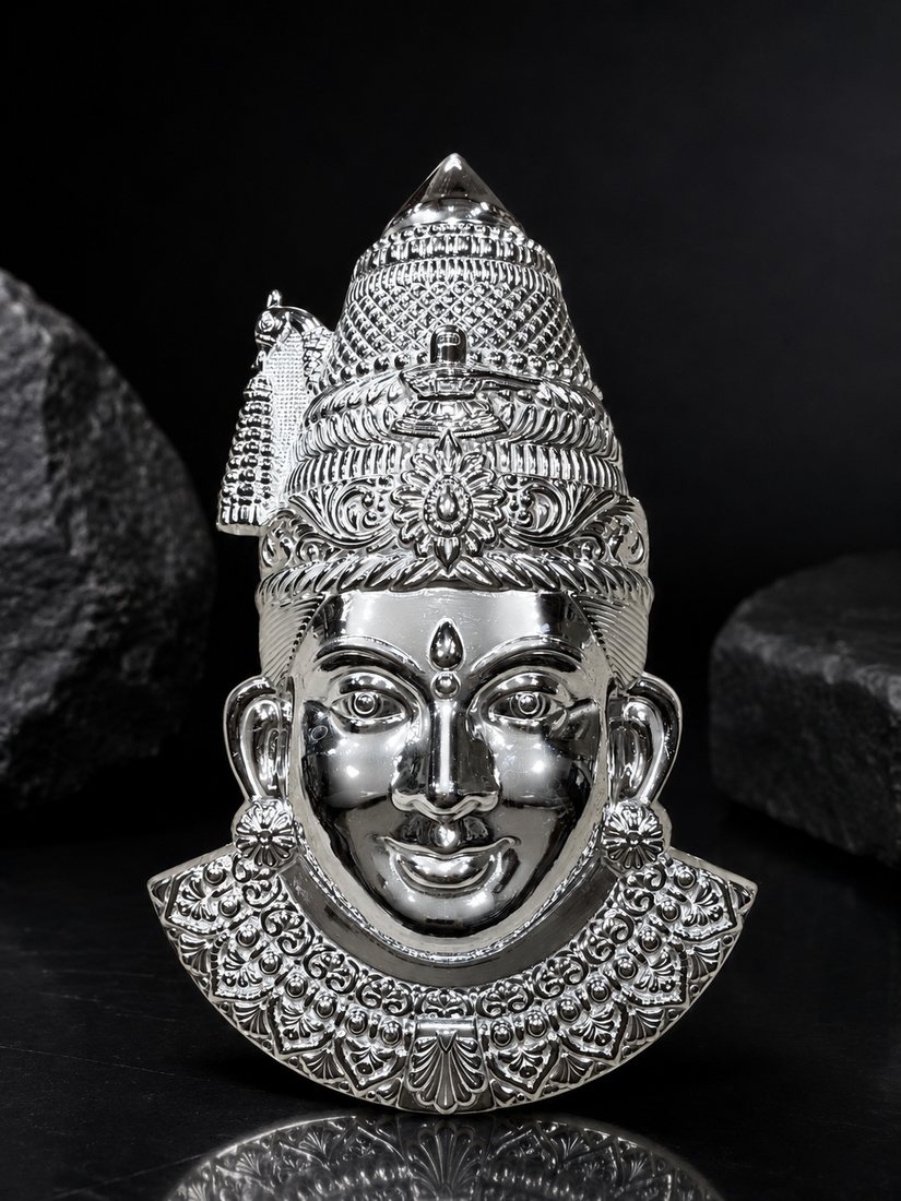 Silver Mukhuta Tuljabhavani