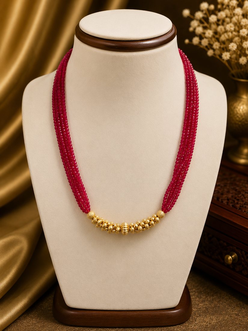 Gold Crystal Mala · Design 10