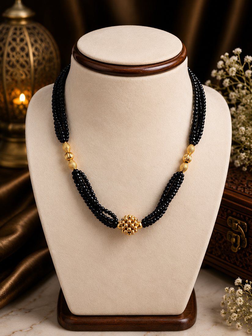 Gold Crystal Mala · Design 9