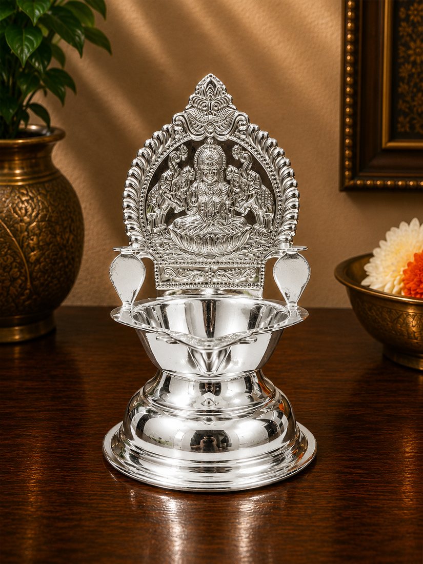 Silver Kamakshi Diya