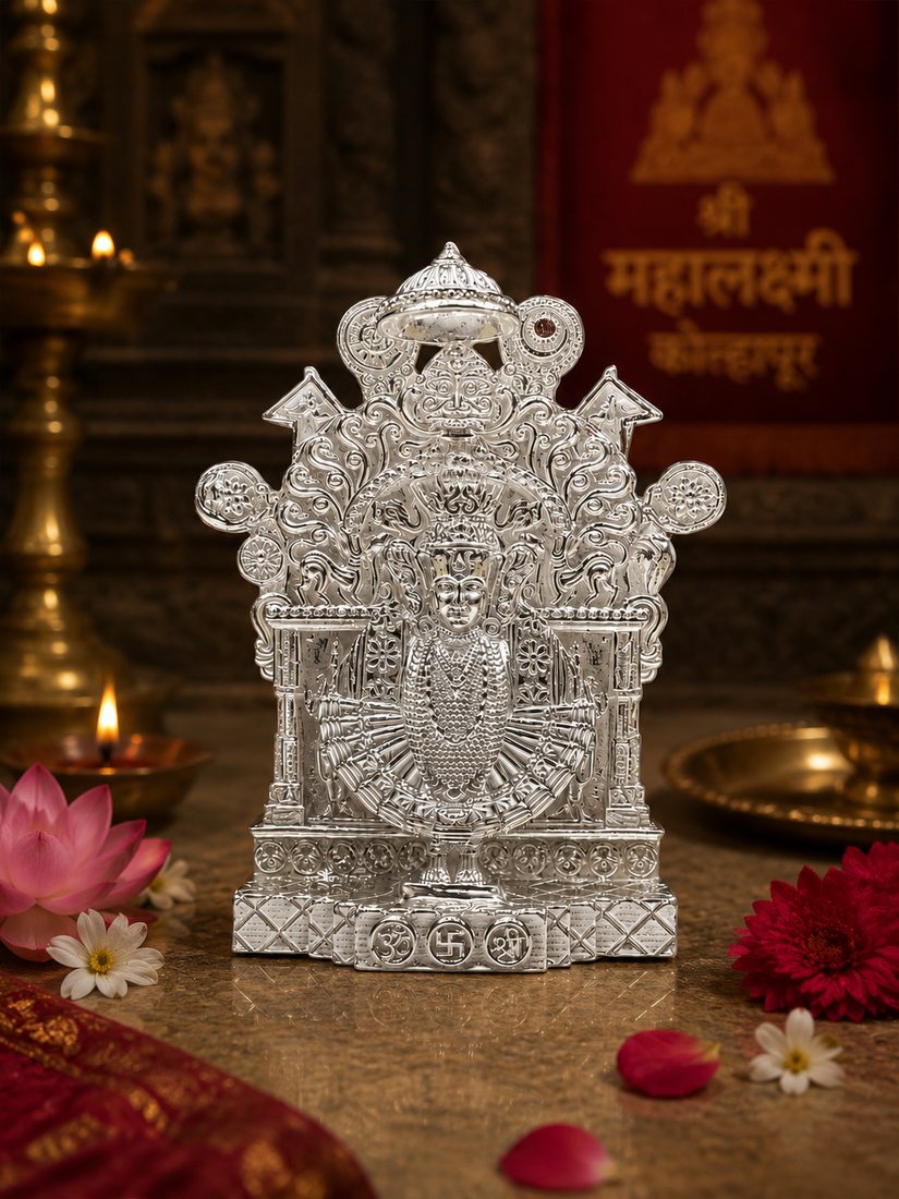 Silver Mahalakshmi Casting