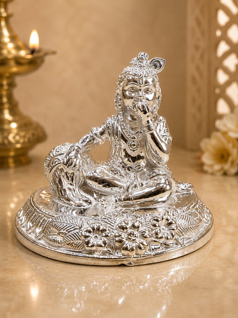 Silver Makhan Chor Paper Casting