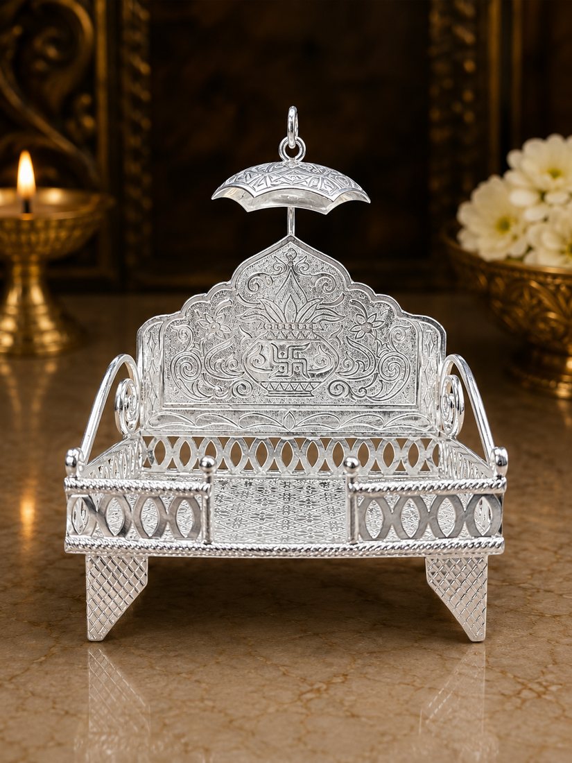 Silver Singhasan Rectangle