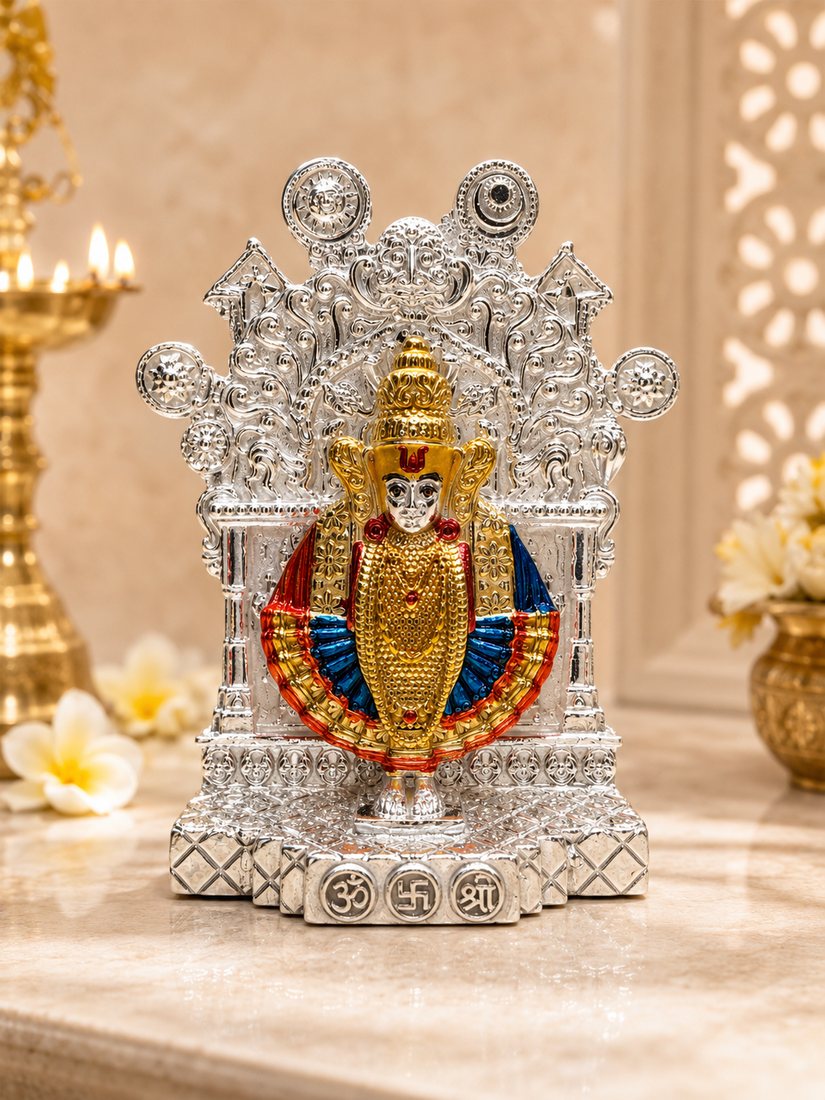 Silver Colour Mahalakshmi Casting