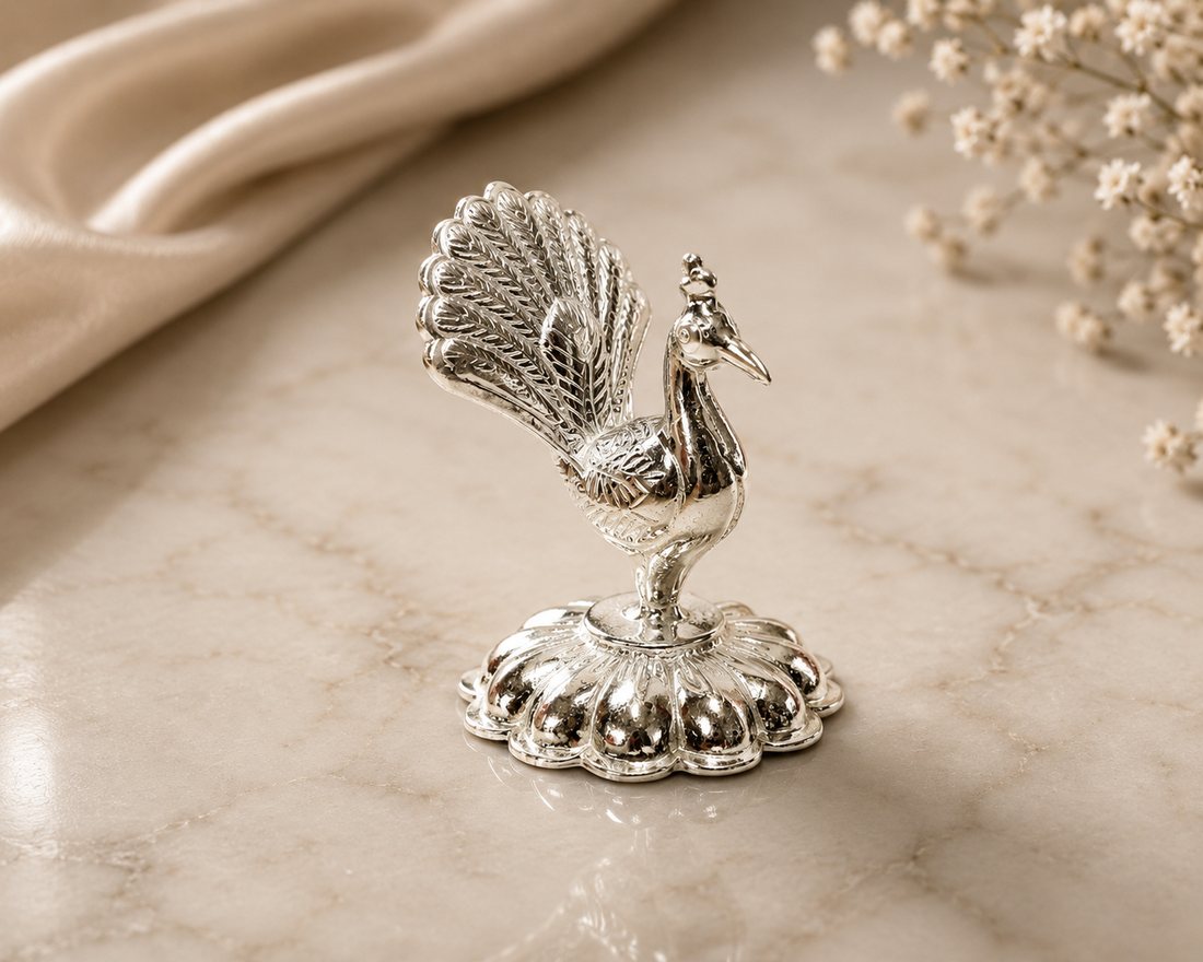 Silver Peacock