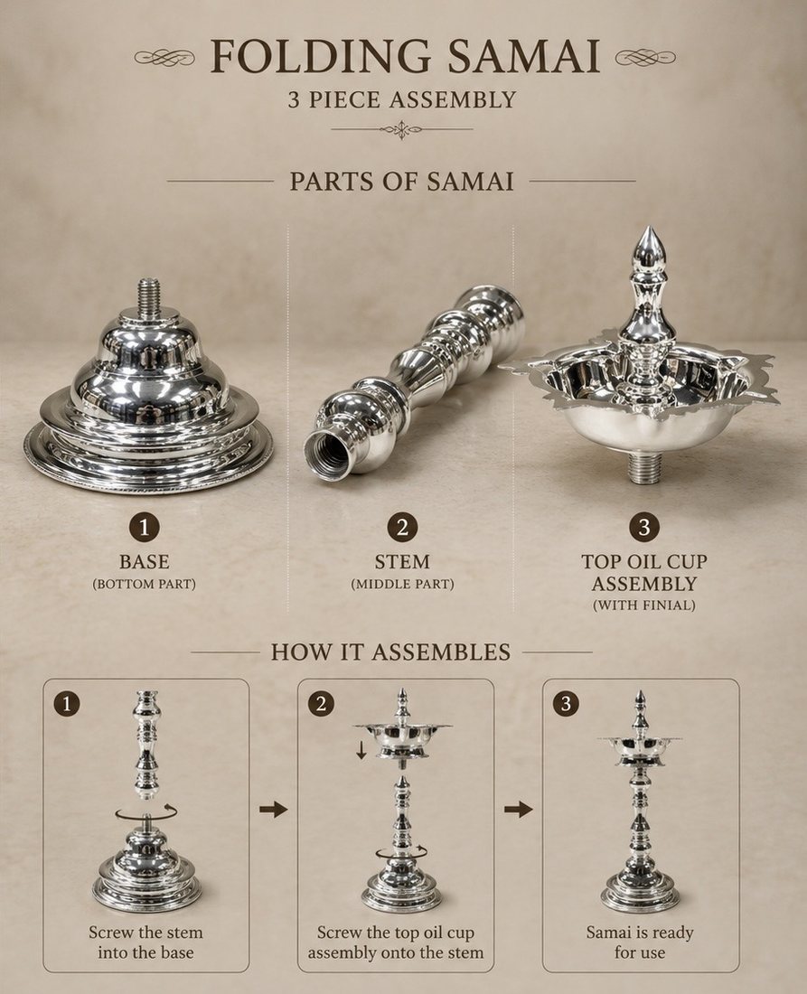 Silver Samai Folding Maggu