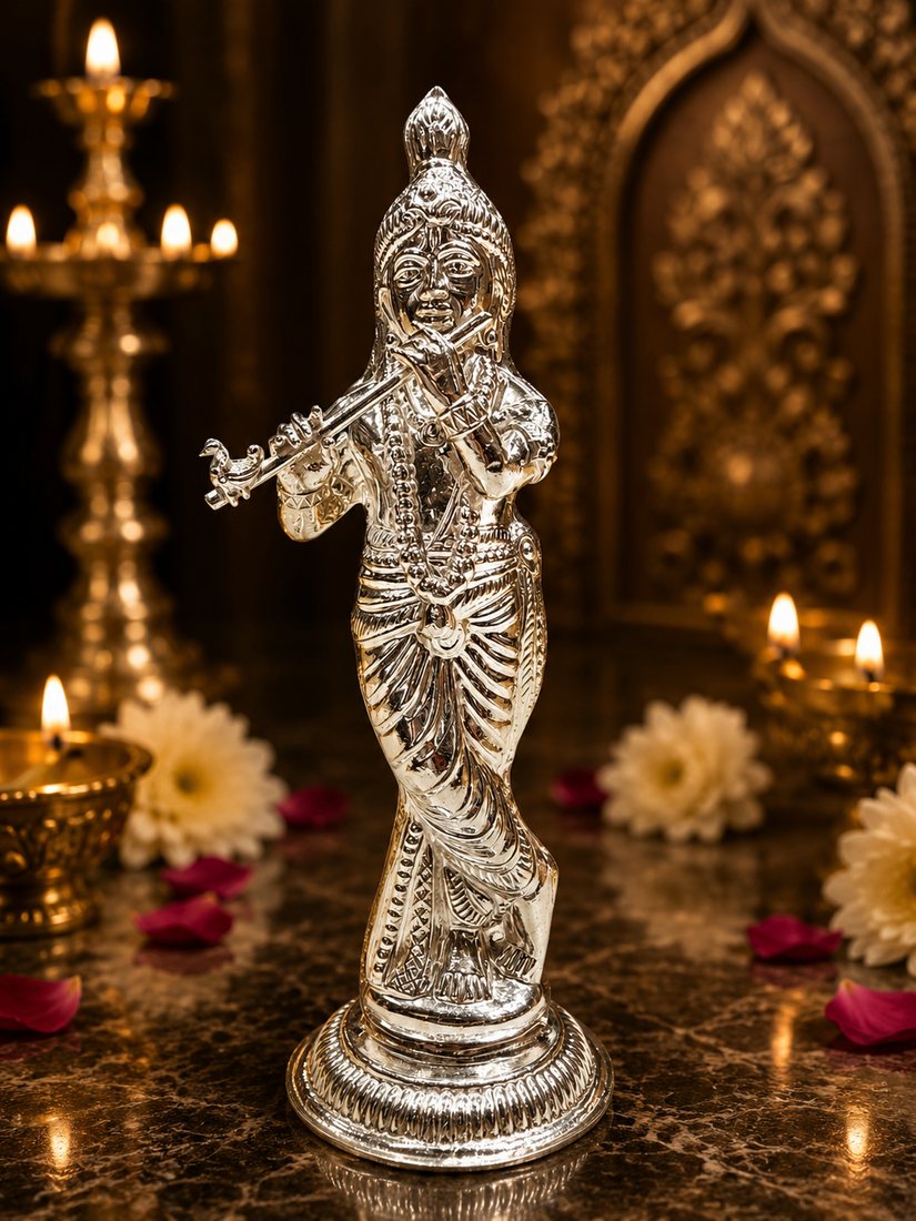 Silver Krushna Murti (Ubha)
