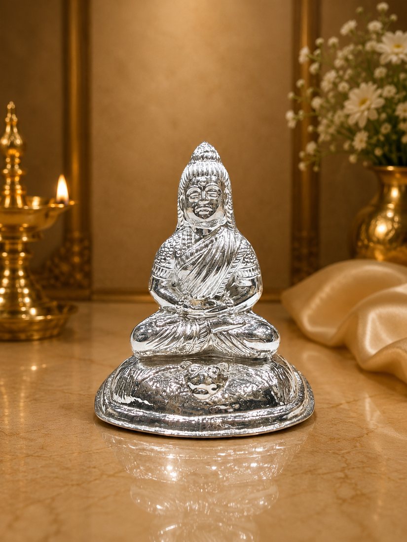 Silver Parvati Murti