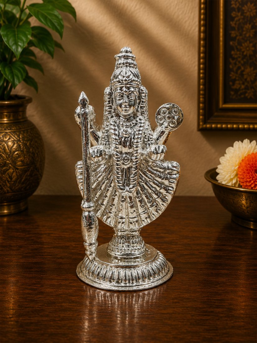 Silver Mahalaxmi Murti