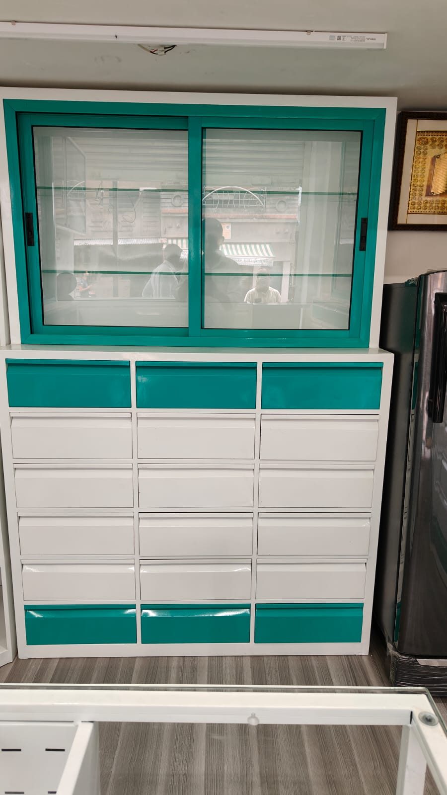Pharmacy Counter with Wall Unit