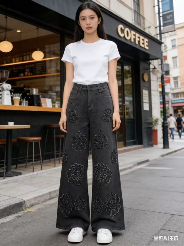 Wide Leg Jeans — Design 03