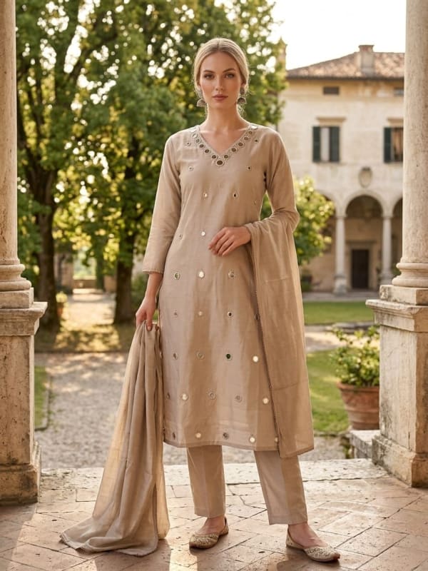 Kurti Pant Dupatta Sets — Design 01