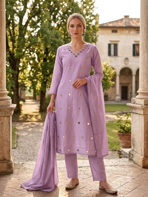 Kurti Pant Dupatta Sets — Design 02