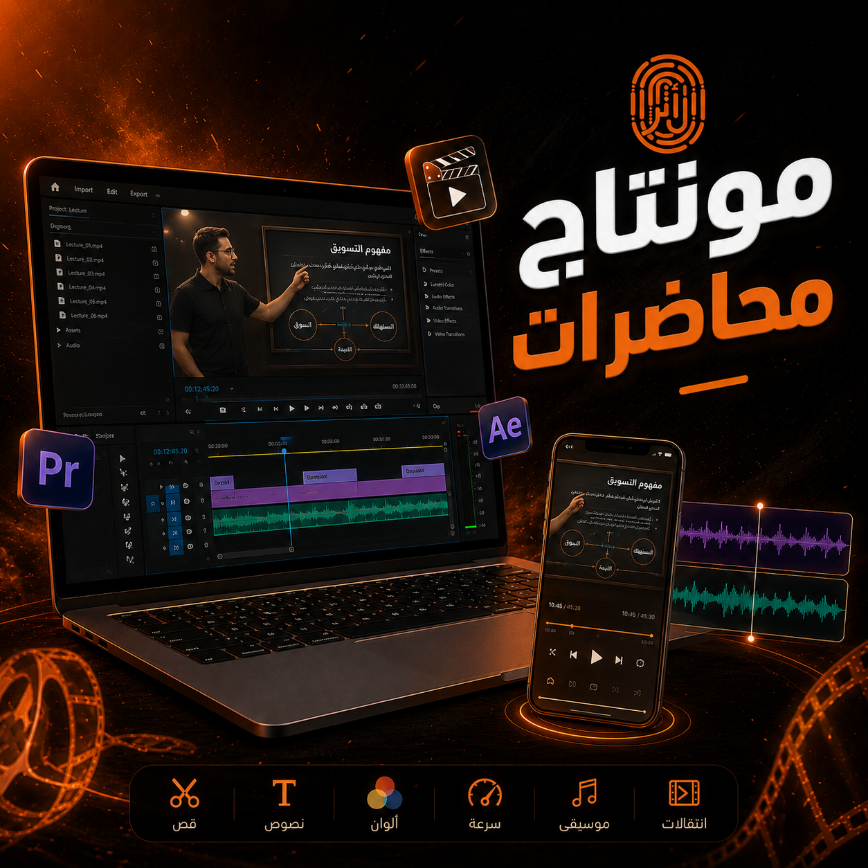 مونتاج محاضرات
