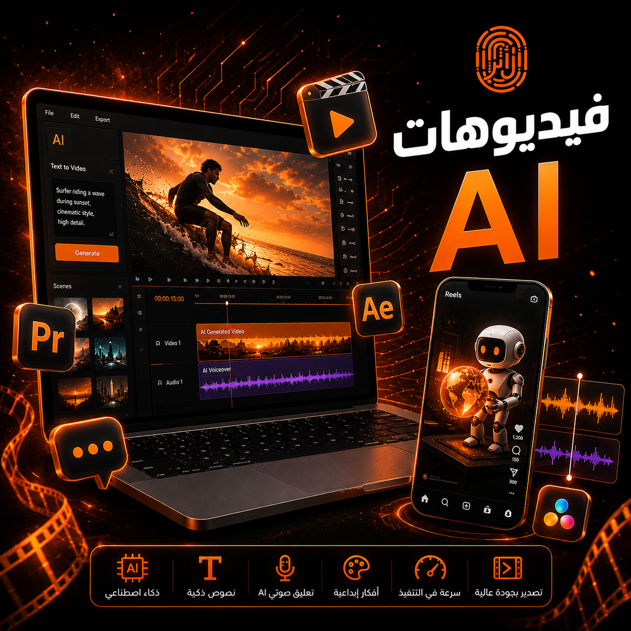 مونتاج AI