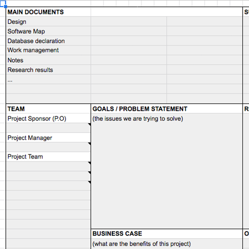 image of project 'Spreadsheet Project Management'