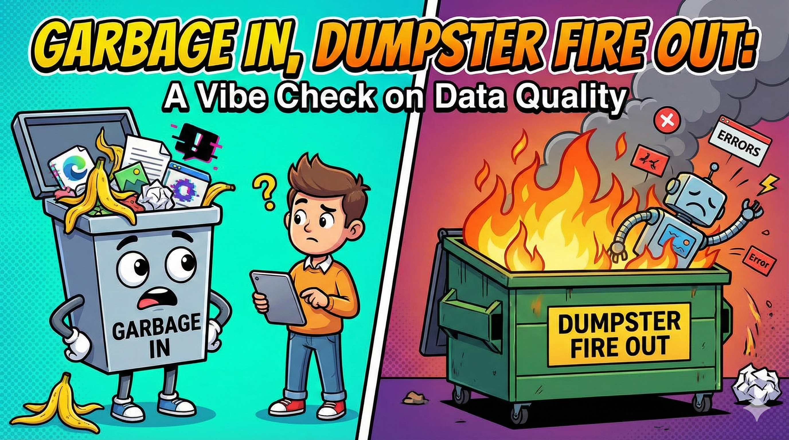 Garbage In, Dumpster Fire Out: A Vibe Check on Data Quality