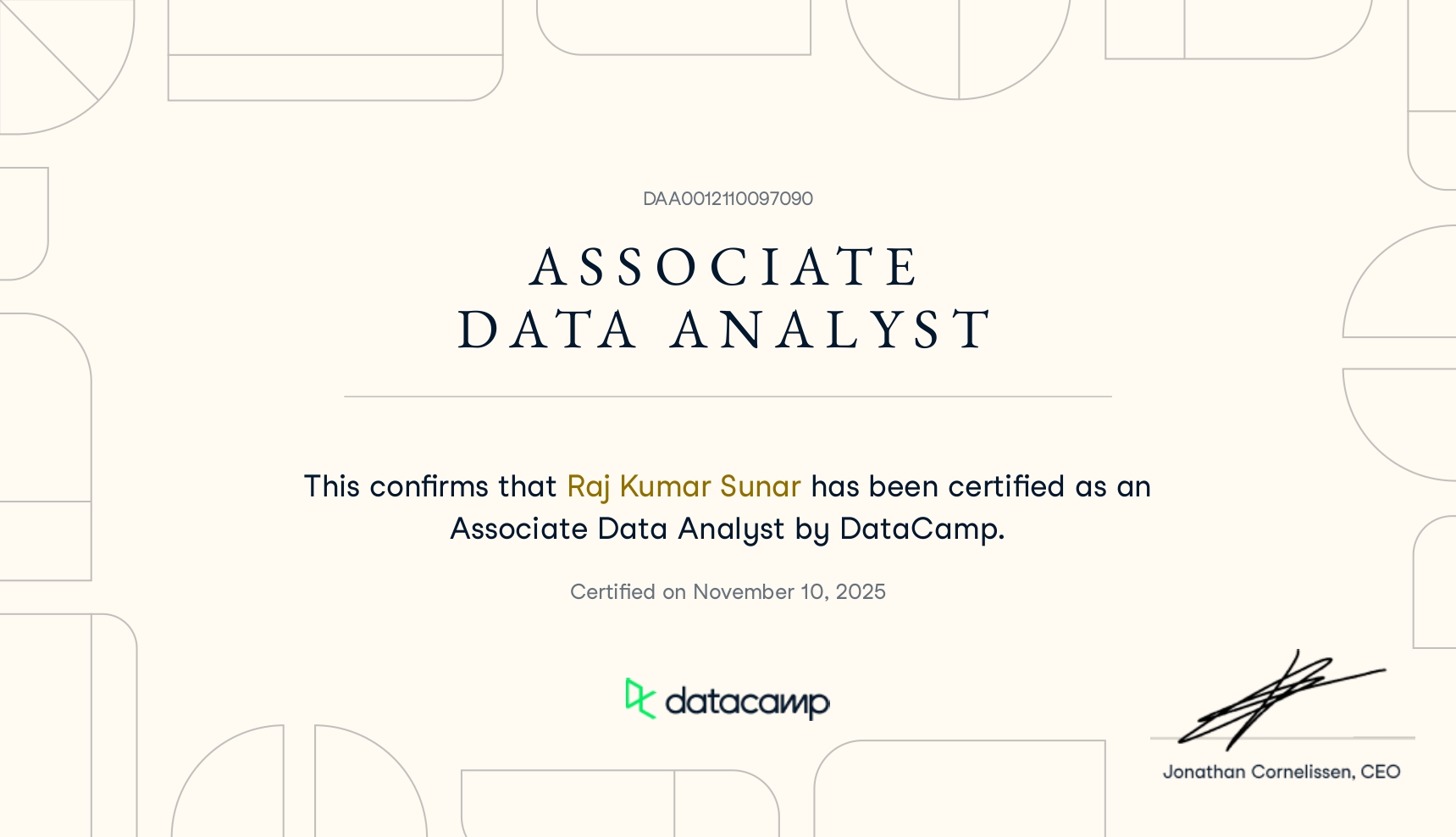 Associate Data Analyst