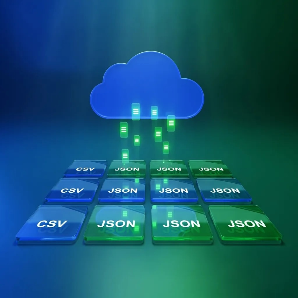 data delivery formats and storage solutions