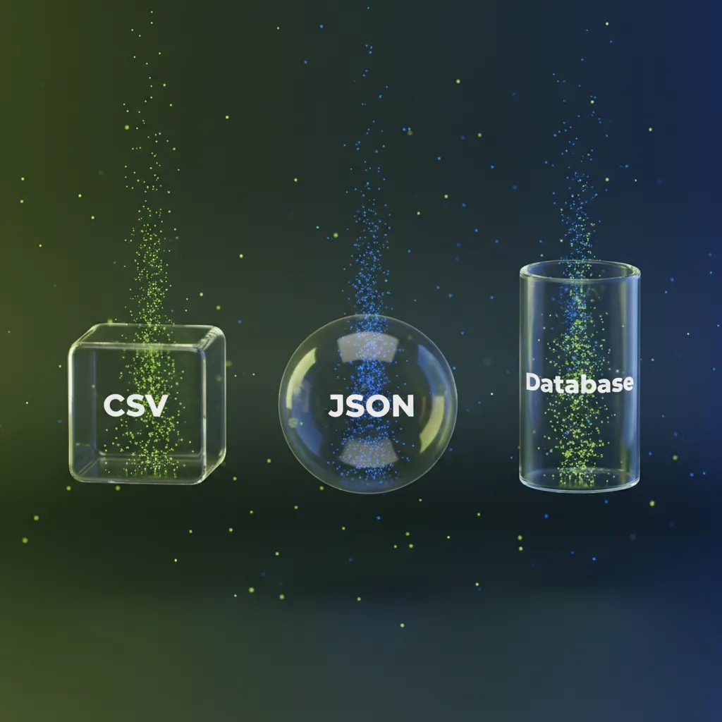 data delivery formats and storage solutions