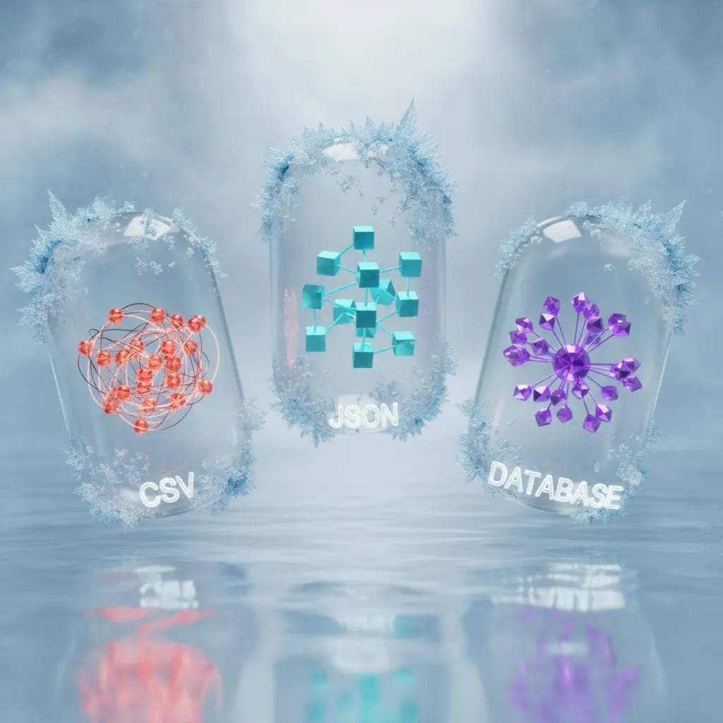 data delivery formats and storage solutions for your needs