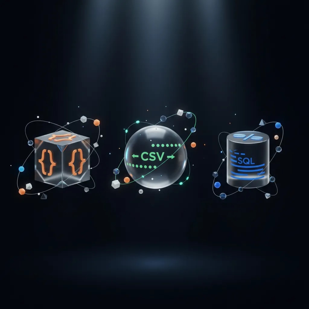 data delivery formats and storage options