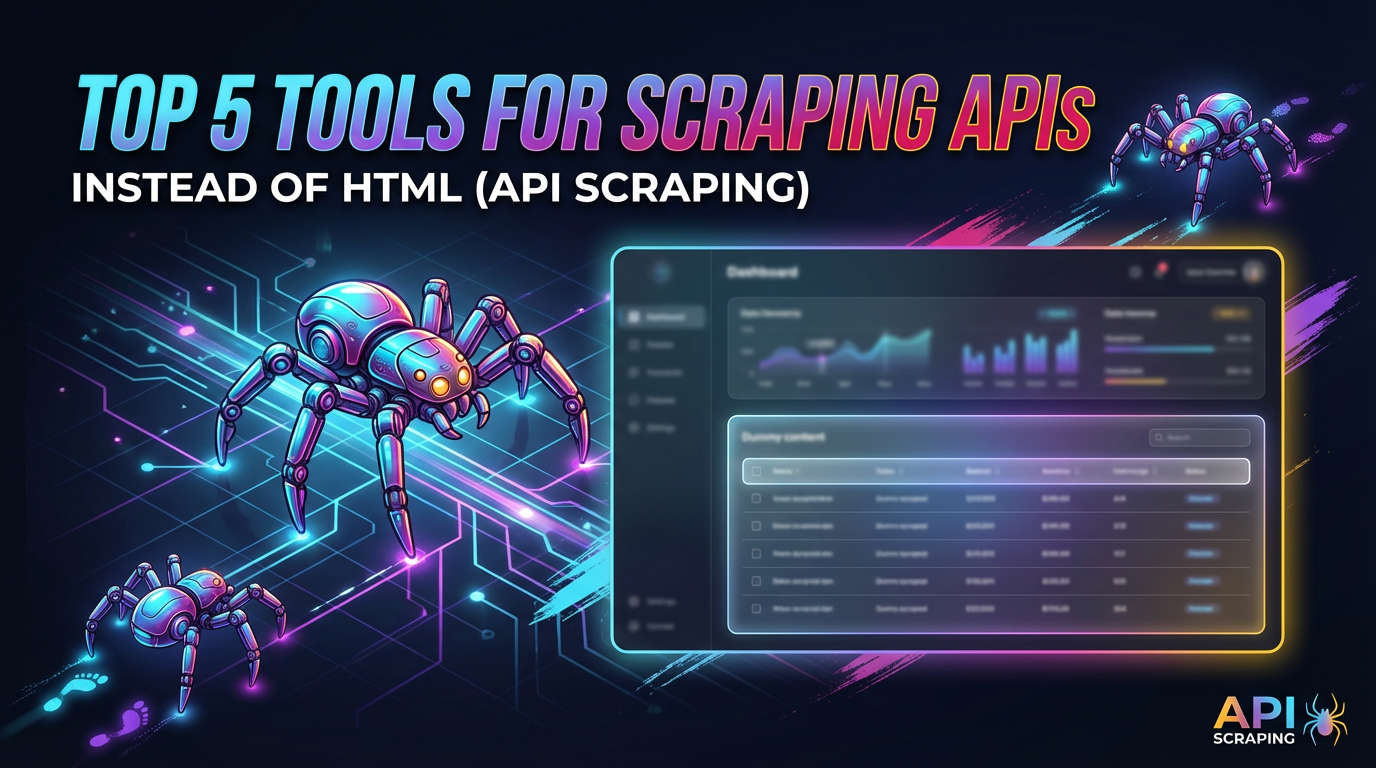 Top 5 Tools for Scraping APIs Instead of HTML (API Scraping)