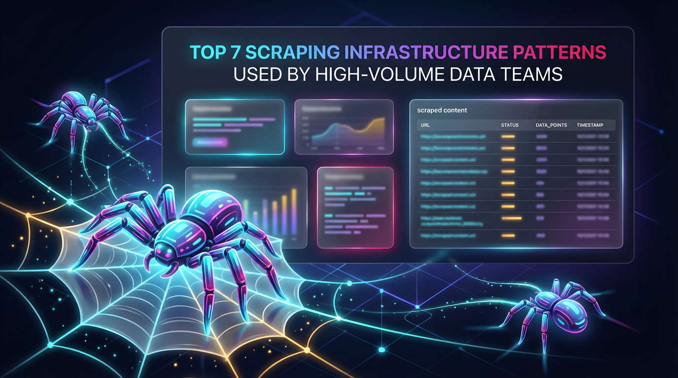 Top 7 Scraping Infrastructure Patterns Used by High-Volume Data Teams