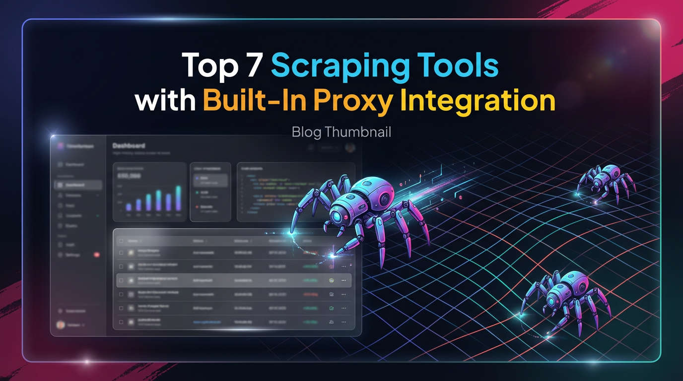 Top 7 Scraping Tools with Built-In Proxy Integration
