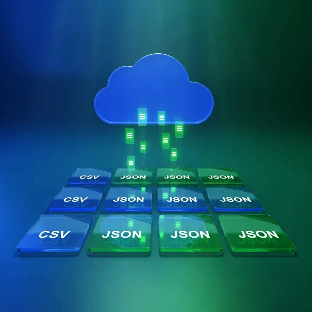 data delivery formats and storage solutions