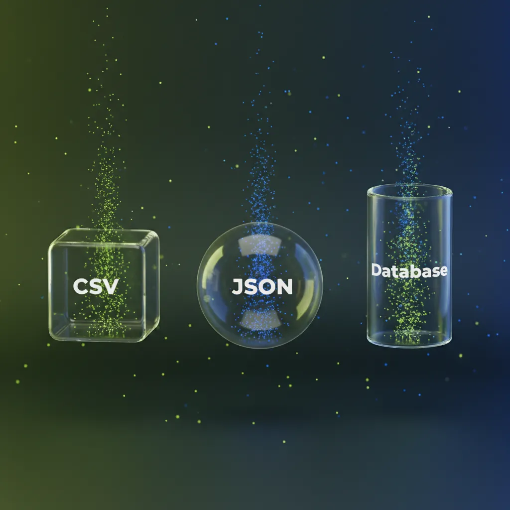 data delivery formats and storage solutions