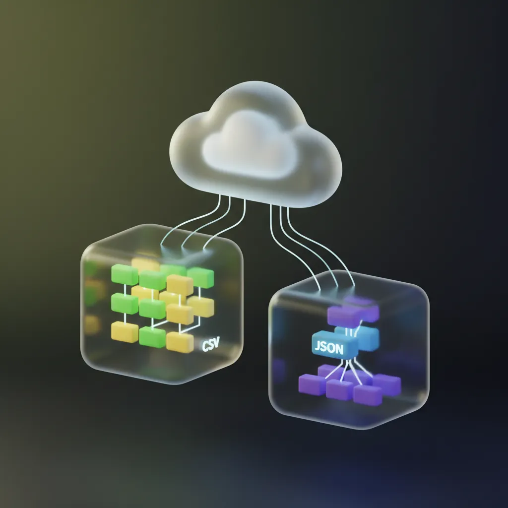 delivering data formats and storage options