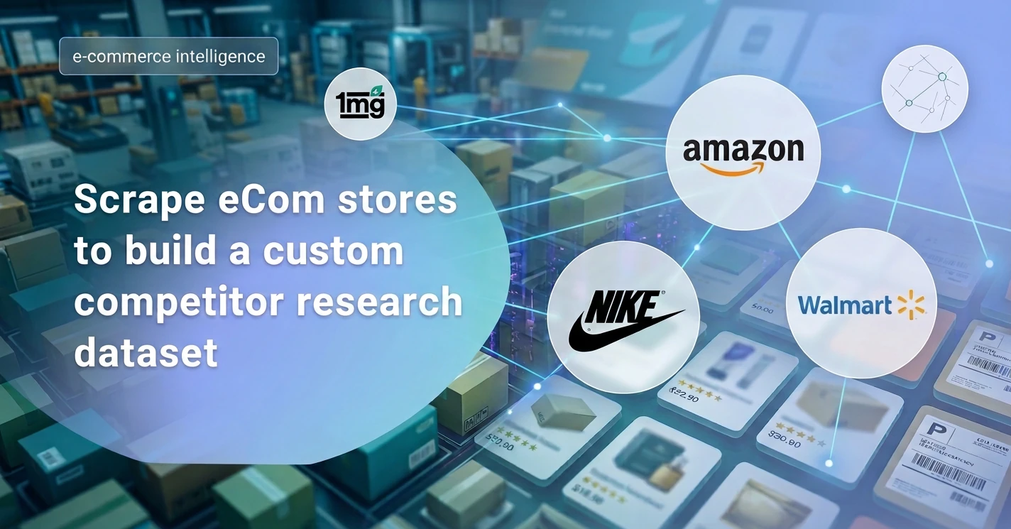Scrape eCom stores to build a custom competitor research dataset
