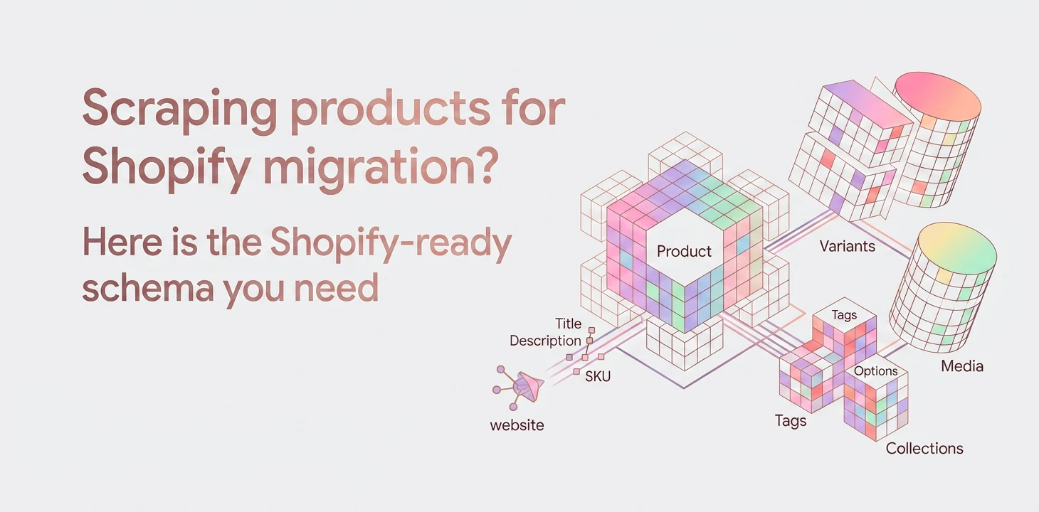 Scraping products for Shopify migration? Here is the Shopify-ready schema you need