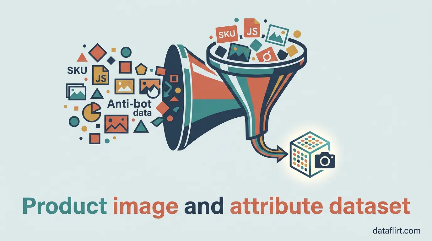 Building a product image and attribute dataset for ML in one pull