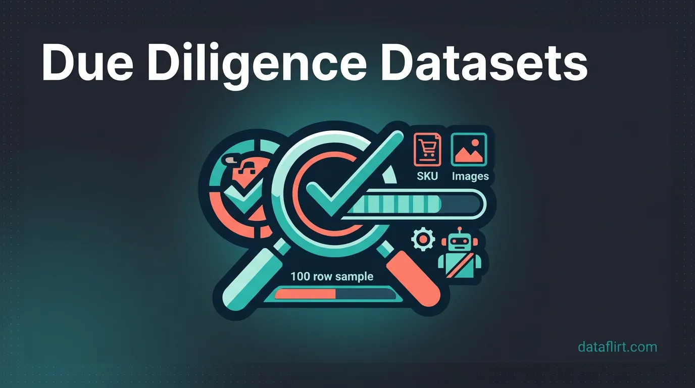 Due diligence datasets — a target catalog and reviews before you invest