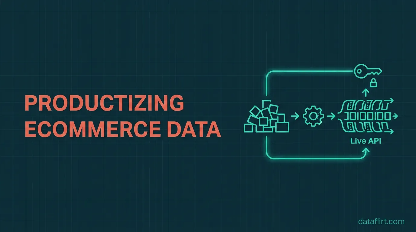 From one-off scrape to live API — productizing your ecommerce data feed