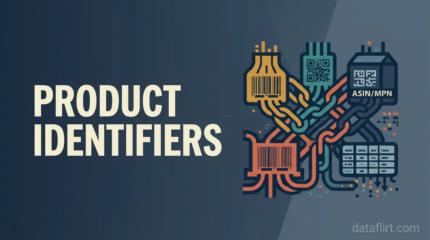 GTIN, UPC, EAN, ASIN, MPN — product identifiers explained for data projects