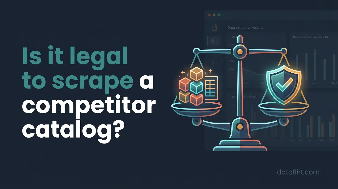 Is it legal to scrape a competitor catalog?
