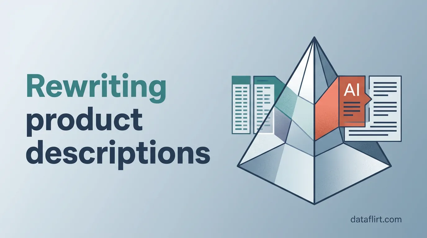Rewriting scraped product descriptions with AI without duplicate-content risk