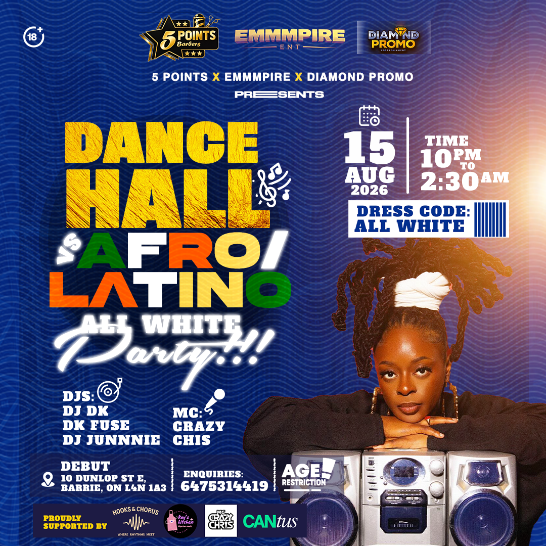 Dancehall vs Afro/Latino All White Party — Aug 15 2026