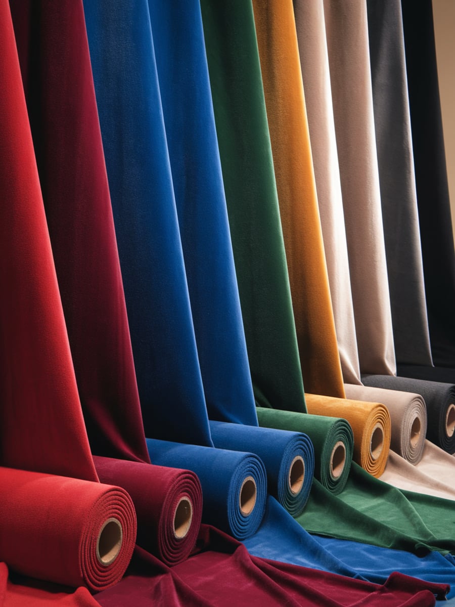 Rollos de moqueta Velour en distintos colores