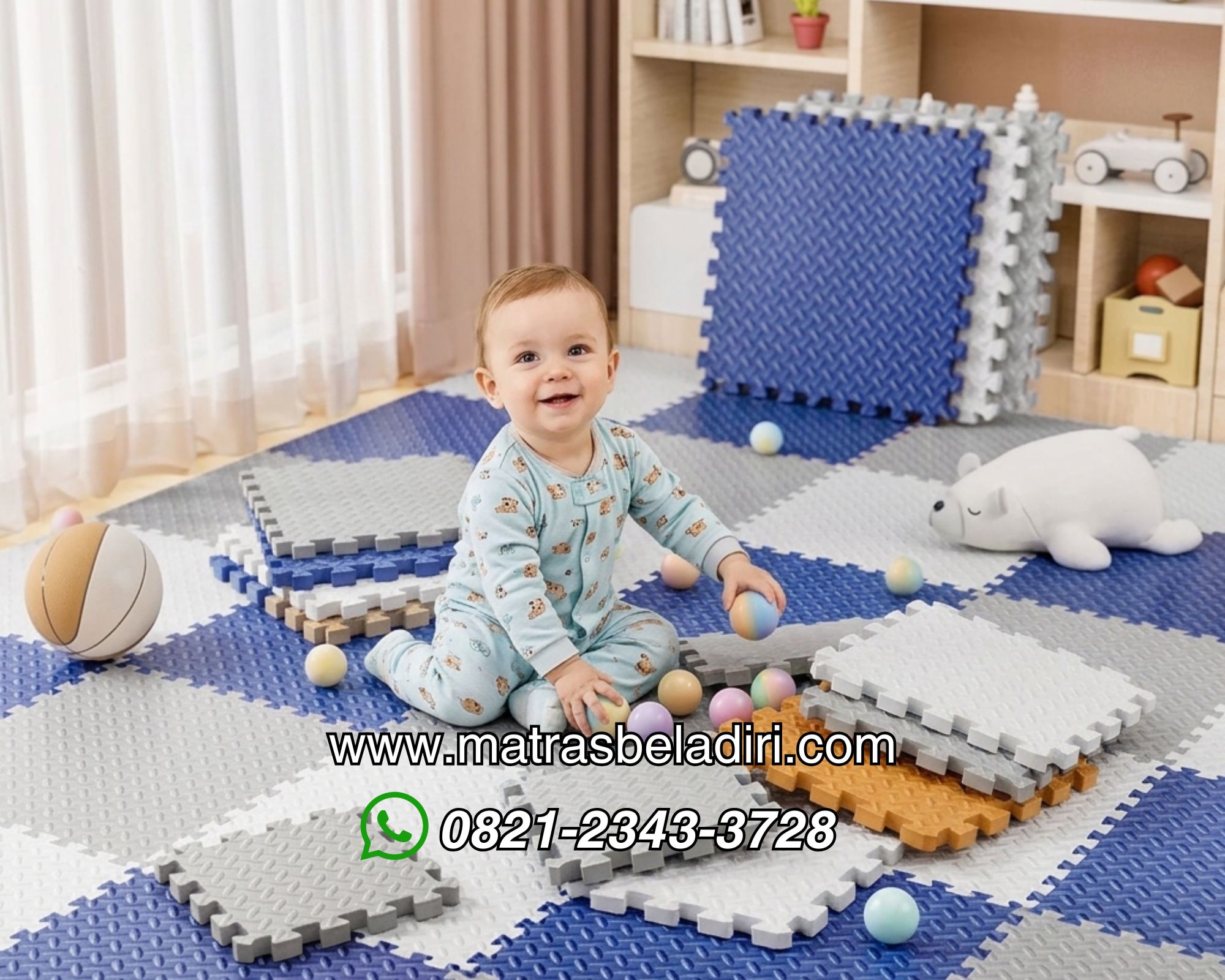 Jual Matras Puzzle / Eccomat / Tikar Karpet / Alas Bermain Eva Surabaya