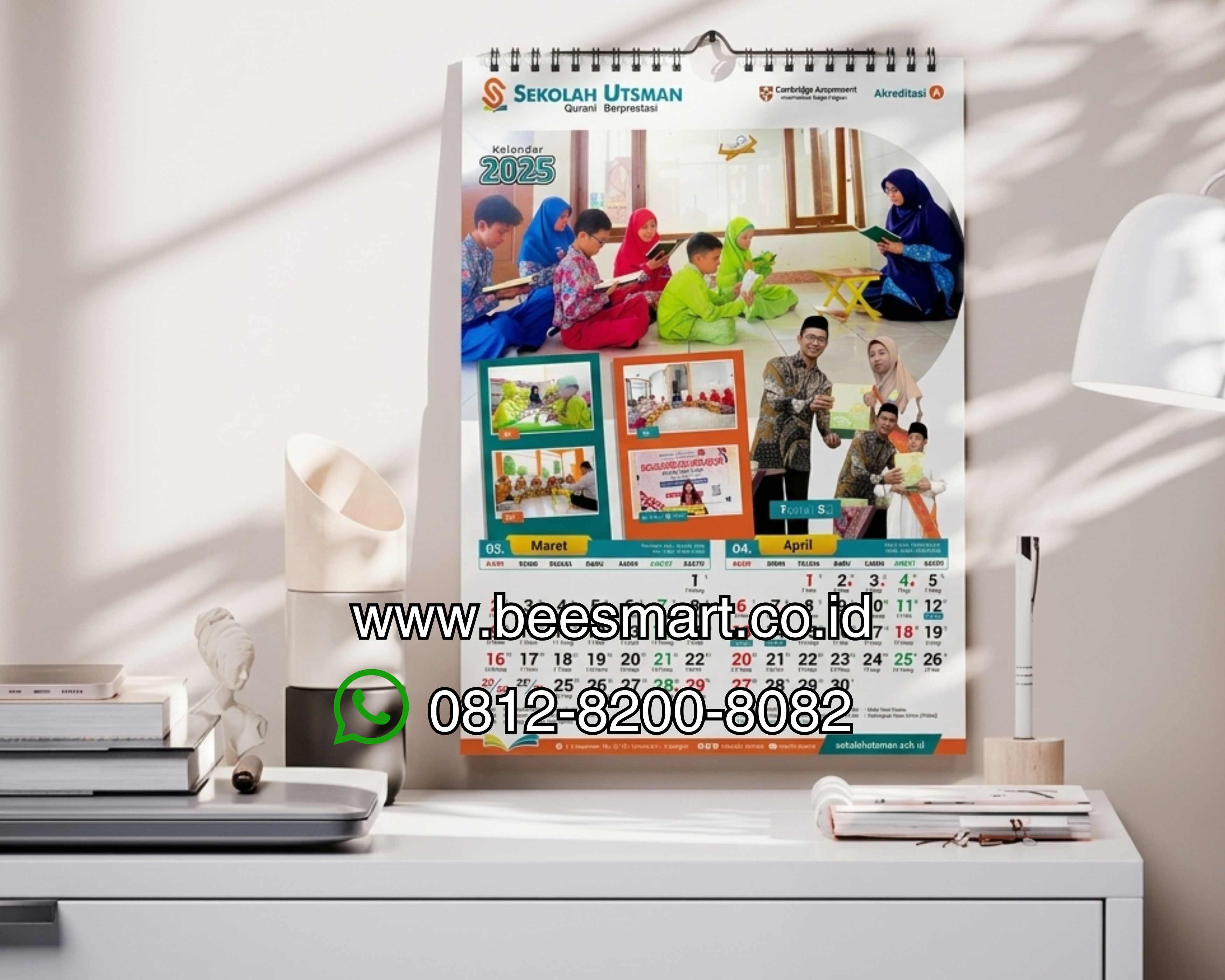 Cetak Kalender Custom 2027 Isi 6 Lembar | Klem Seng
