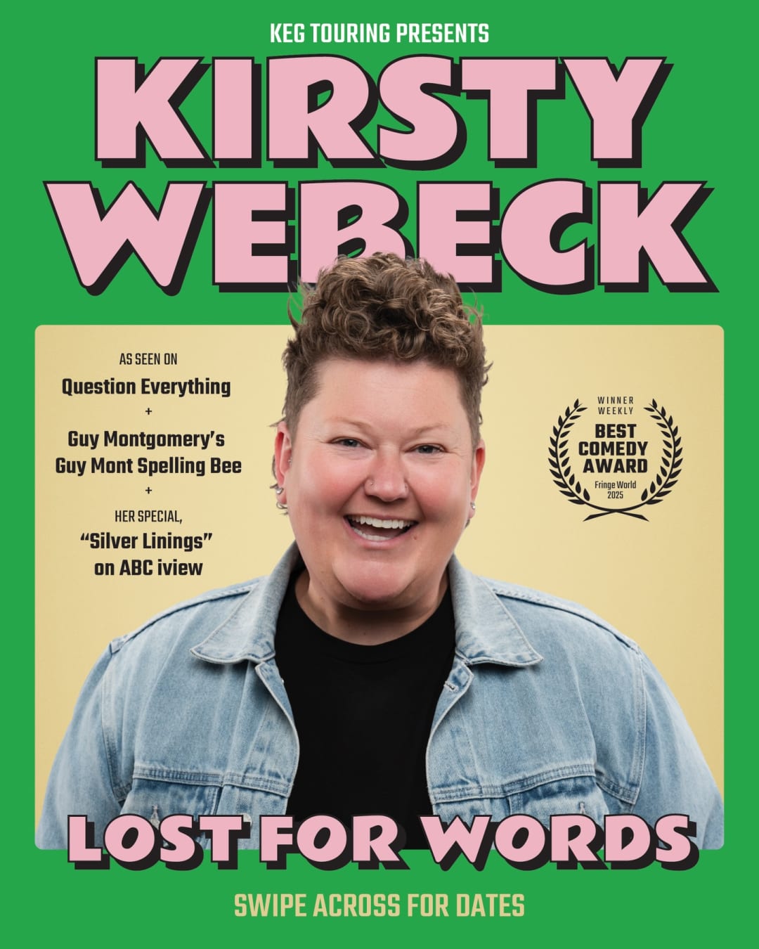 Kirsty Webeck “Lost For Words” Tour