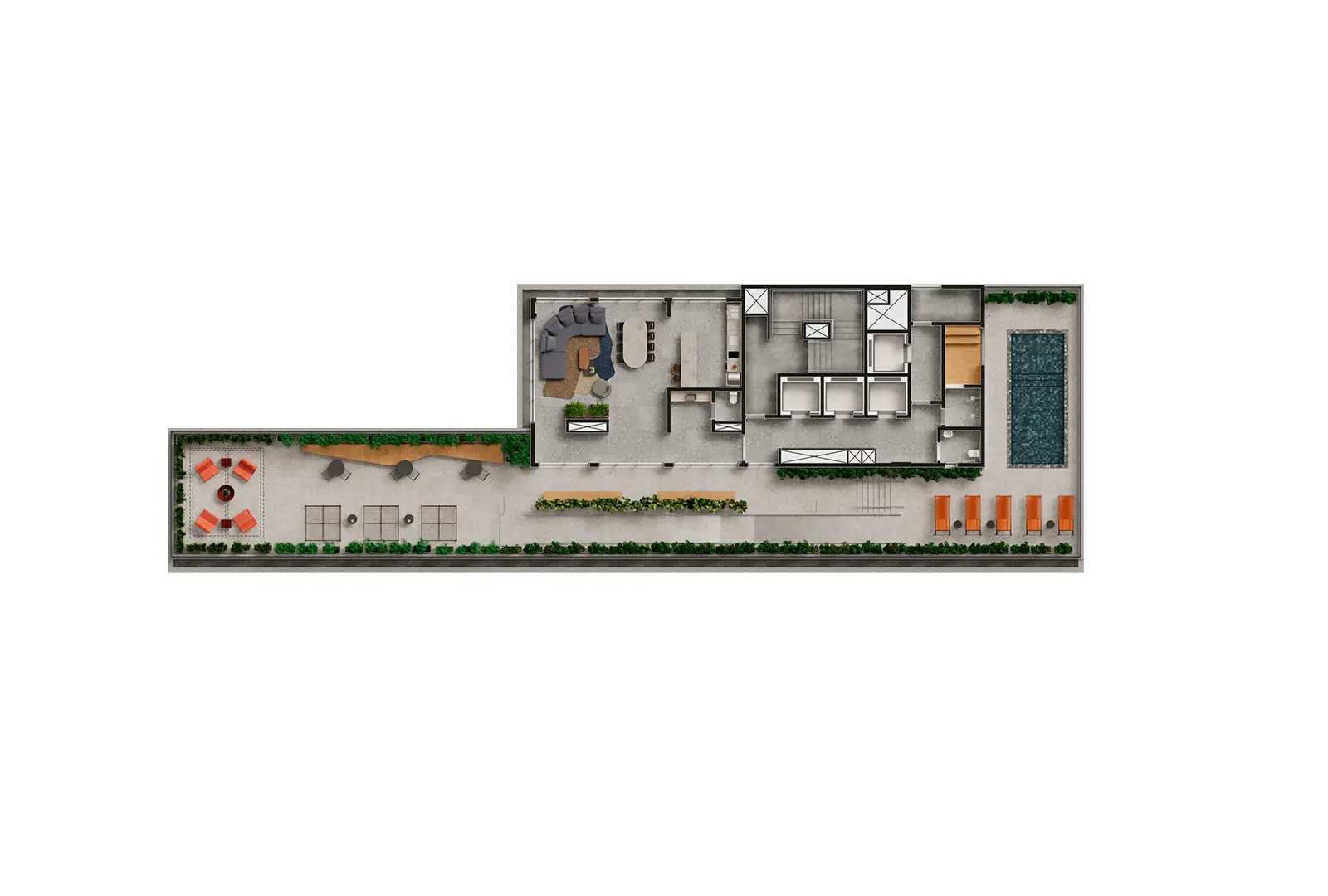 Planta Studio — 20 m²