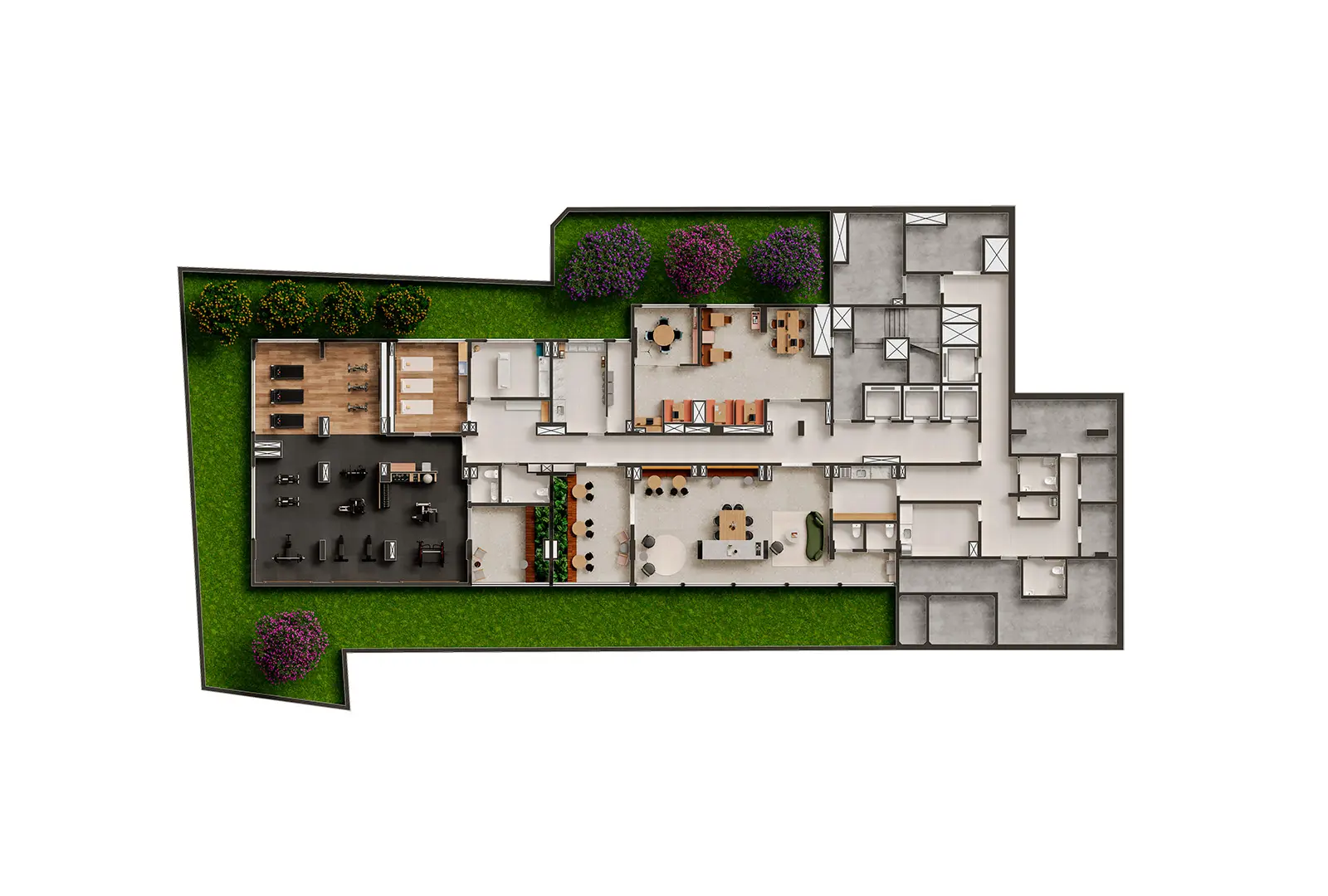 Planta Studio — 25 m²