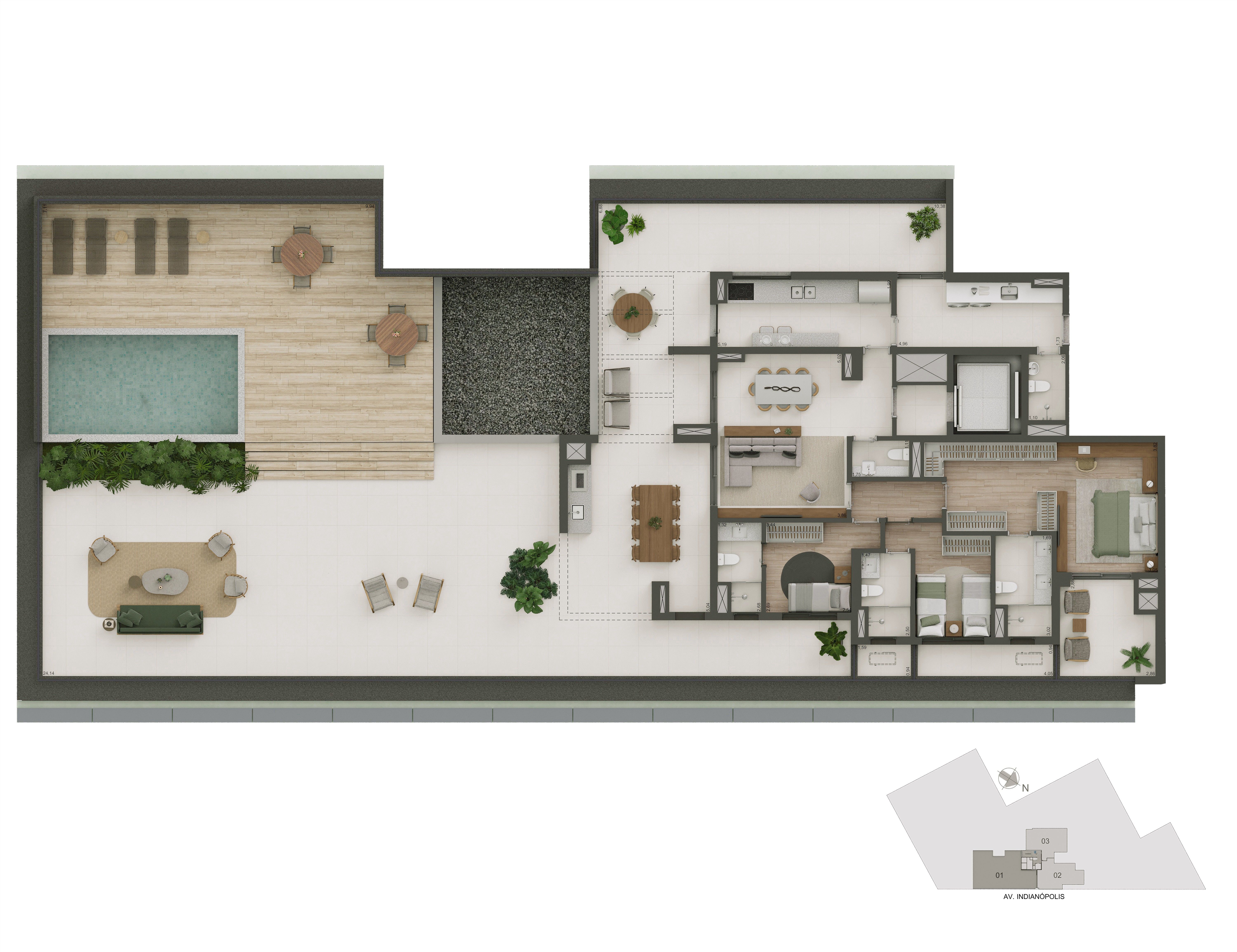 Planta Garden — 476 m²