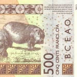 500 francs new 2012 dos west africa